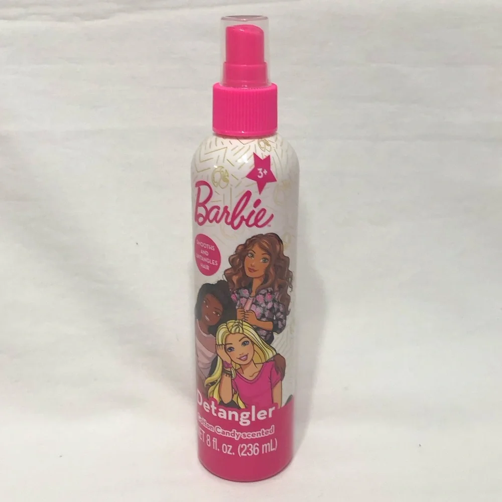 Barbie Hair Detangler Cotton Candy Scented.8oz . Age 3+
